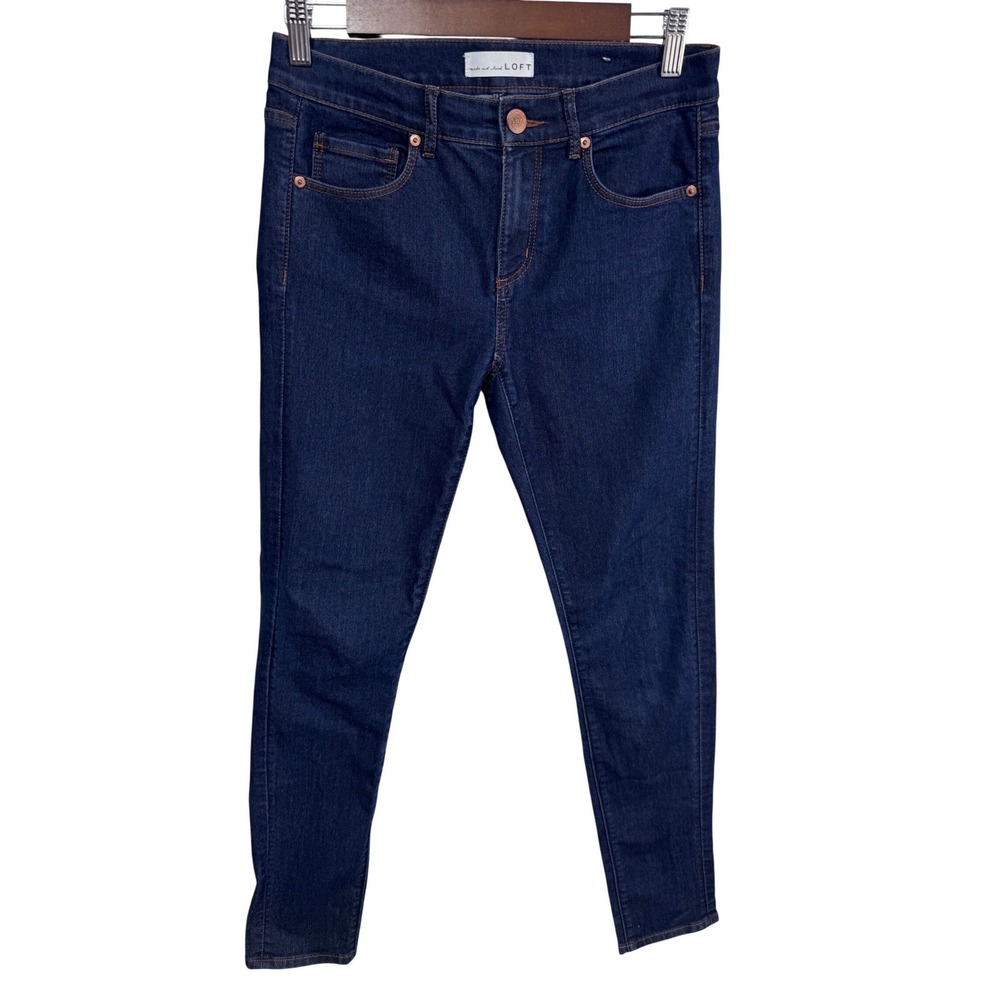 LOFT 26/2 Dark Wash Modern Skinny Jeans Women's Denim Casual